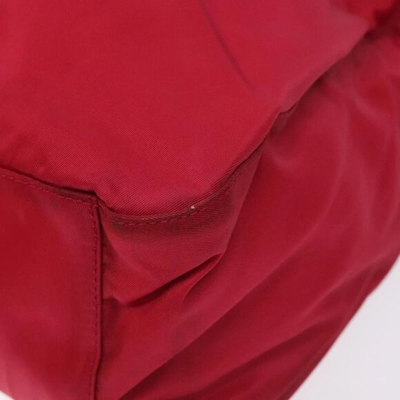 PRADA Hand Bag Nylon Plastic Pink Clear Auth mr1402 - Picture 9 of 14